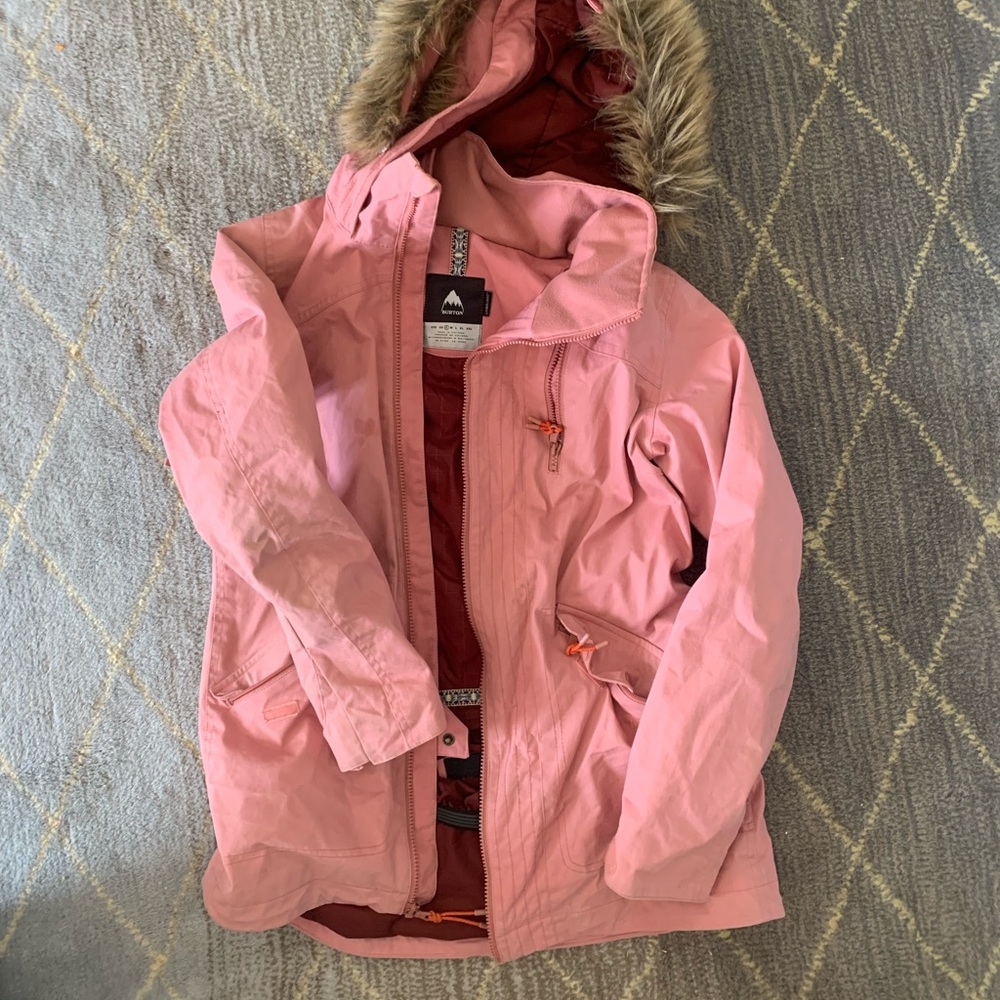 Pink burton ski/snowboard jacket